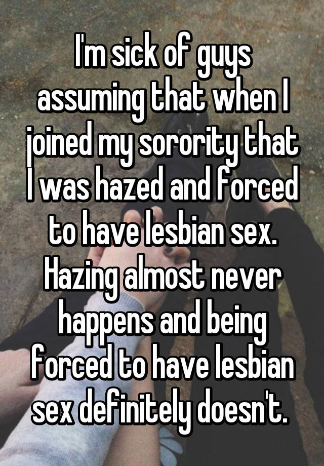 Hazing Lesbian